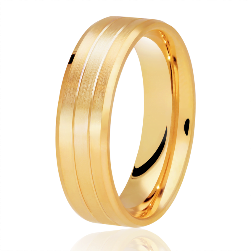 Flat Band Ring - Yellow Gold – Drip Project