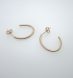 9ct Yellow Gold Curved Hoop Earring