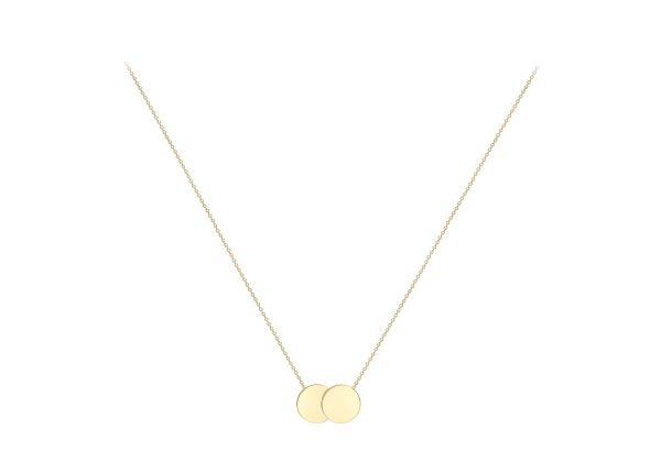 Buy Teeny Tiny Classic 9ct Gold Circle Necklace Online in India - Etsy