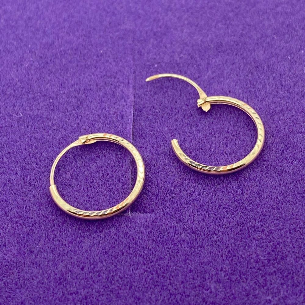 Sterling Silver Sleeper Hoops With Cubic Zirconia Drop Earrings | H.Samuel