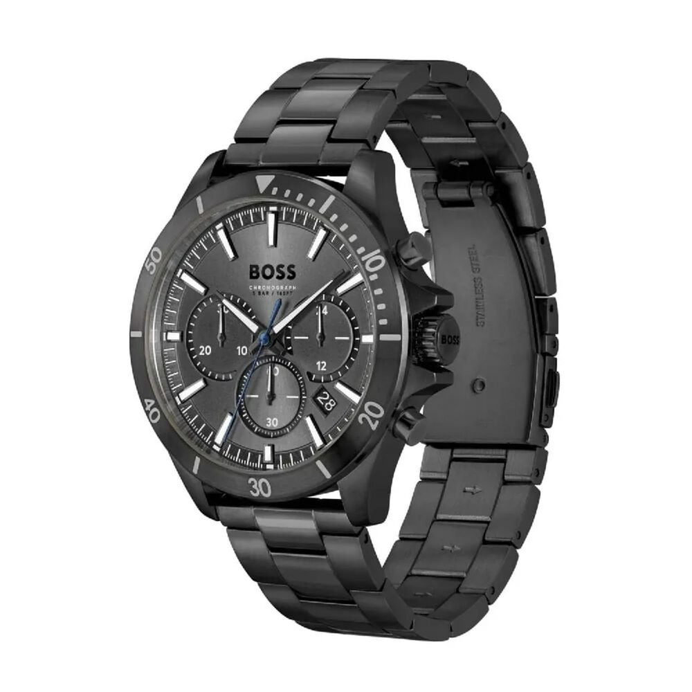 Hugo Boss Troper Mens Black Ionised Steel Watch 1514058 - David Cullen  Jewellers % %