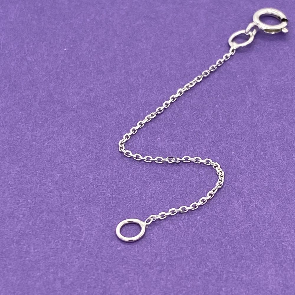 7mm Byzantine Extender for Bracelet Chain Necklace Real 925 Sterling Silver