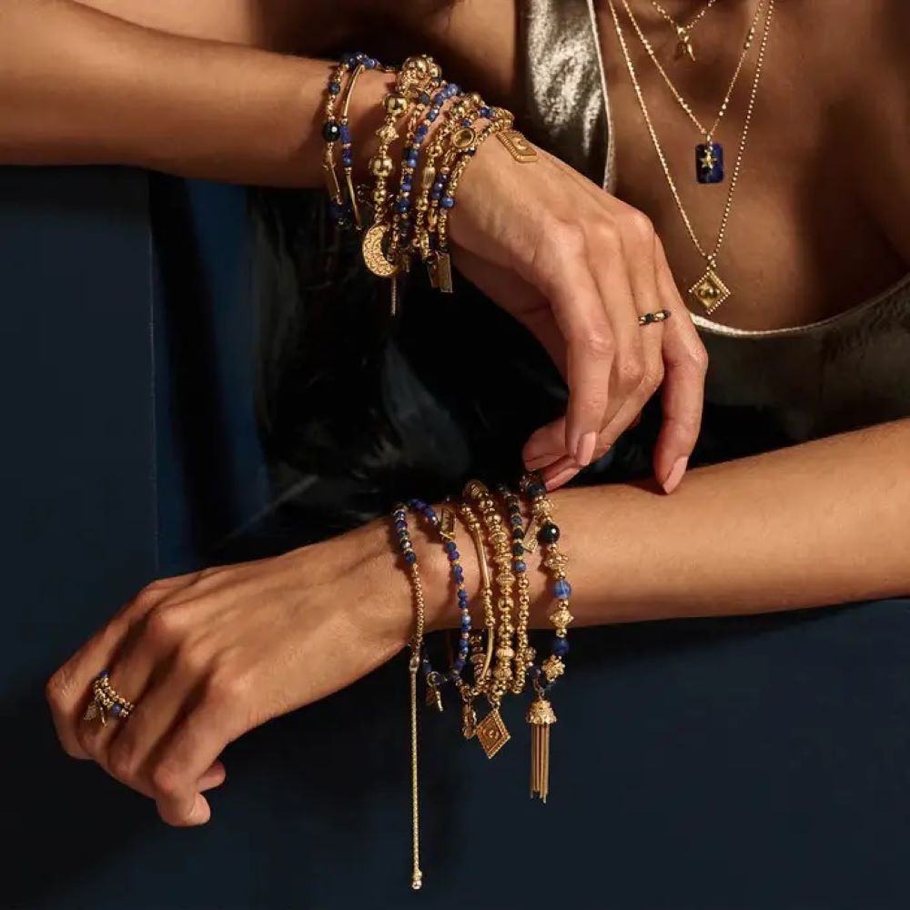 Mehrunnisa Mandala Gold Tone Yoga Bracelet for Girls/Women (JWL976) :  Amazon.in: Fashion